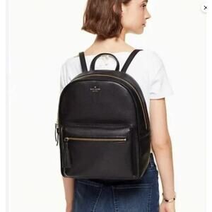 Kate Spade New York Chester Street Aveline LEATHER Backpack Carry Bag Black $368
